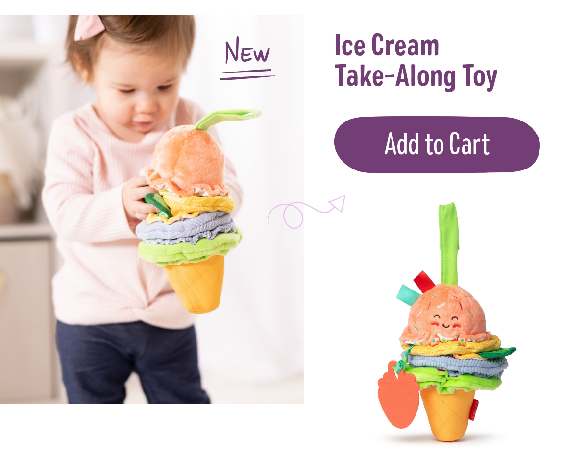 NEW Ice Cream Take-Along Toy