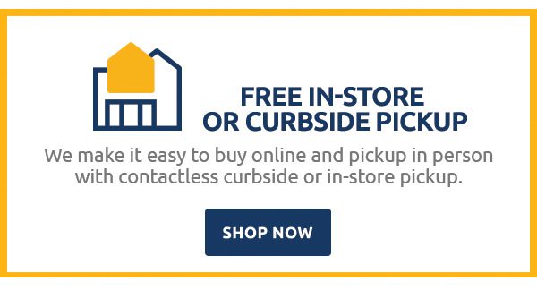 Free in-store or curbside pickup. We make it easy to buy online and pickup in person with contactless curbside or in-store pickup. Shop now.