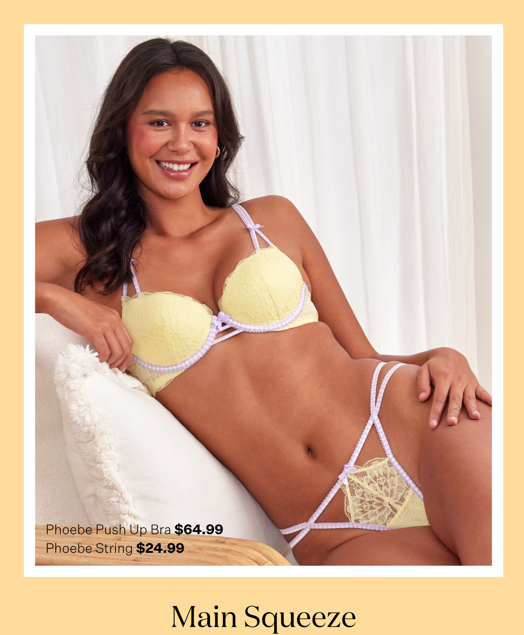 Phoebe Push Up Bra and High Leg String