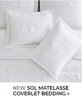 Sol Matelasse Coverlet Bedding