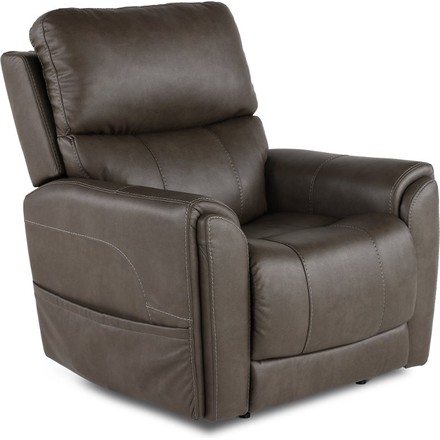 Damon Smoke Gray Power Recliner with Massage