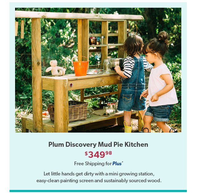 Plum Discovery Mud Pie Kitchen. Free Shipping for Plus*