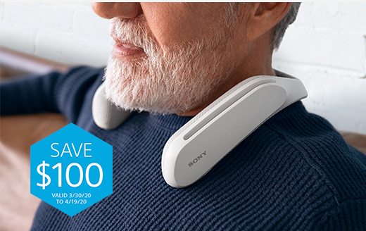 Save $100 | WS1 Immersive Wearable Speaker | Valid 3/30/20 to 4/19/20