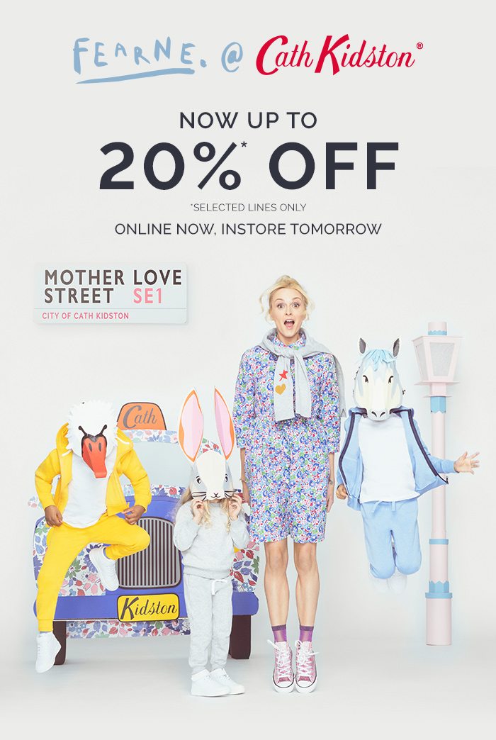 Fearne @ Cath Kidston now up to 20% off 