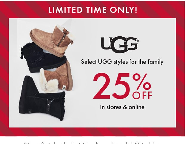 UGG 25%OFF