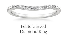 Petite Curved Diamond Ring
