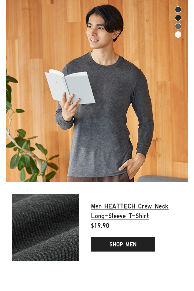 MEN HEATTECH CREW NECK LONG-SLEEVE T-SHIRT