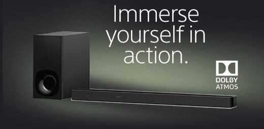 Immerse yourself in action. | HT-Z9F Sound Bar