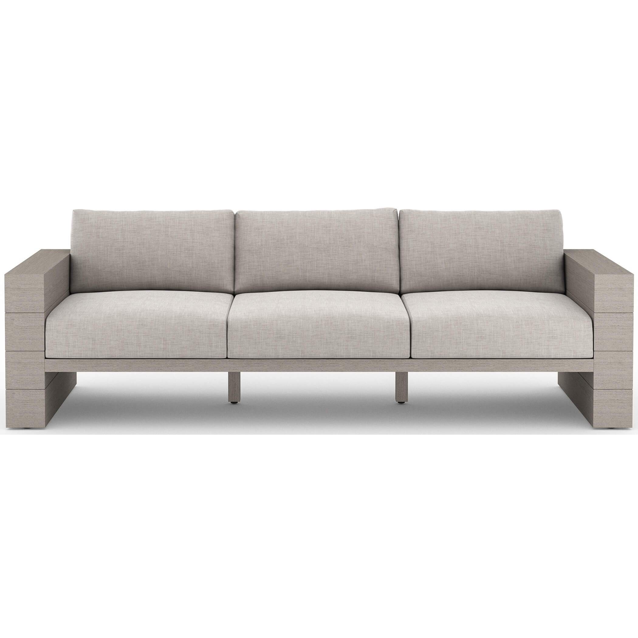 Image of Leroy Outdoor Sofa, Stone Grey