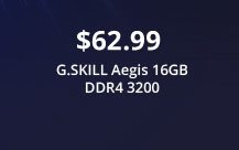 G.SKILL Aegis 16GB DDR4 3200
