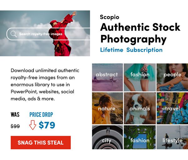 Scopio Authentic Stock Photography | Snag This Steal