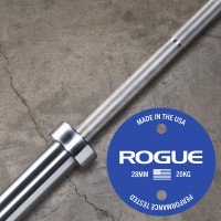 28MM Rogue OLY WL Bar - Stainless & Black Cerakote / Chrome