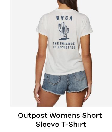 RVCA Outpost Womens Short Sleeve T-Shirt