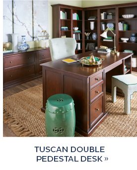 Tuscan Double Pedestal Desk