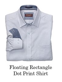 Floating Rectangle Dot Print Shirt