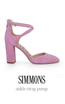 SIMMONS ankle strap pump
