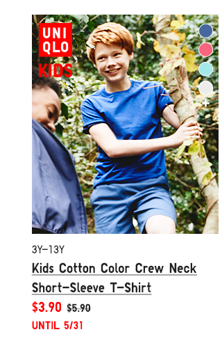 PDP7 - KIDS COTTON COLOR CREW NECK SHORT-SLEEVE T-SHIRT