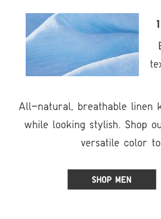 100% PREMIUM LINEN - SHOP MEN