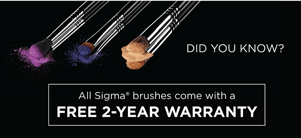 2-YEAR WARRANTY ON ALL BRUSHES!