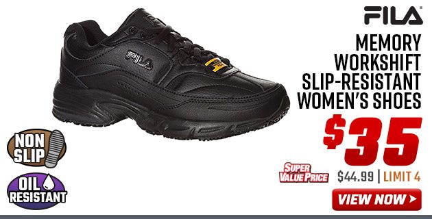 FILA Memory Workshift Slip-Resistant Women's Shoes