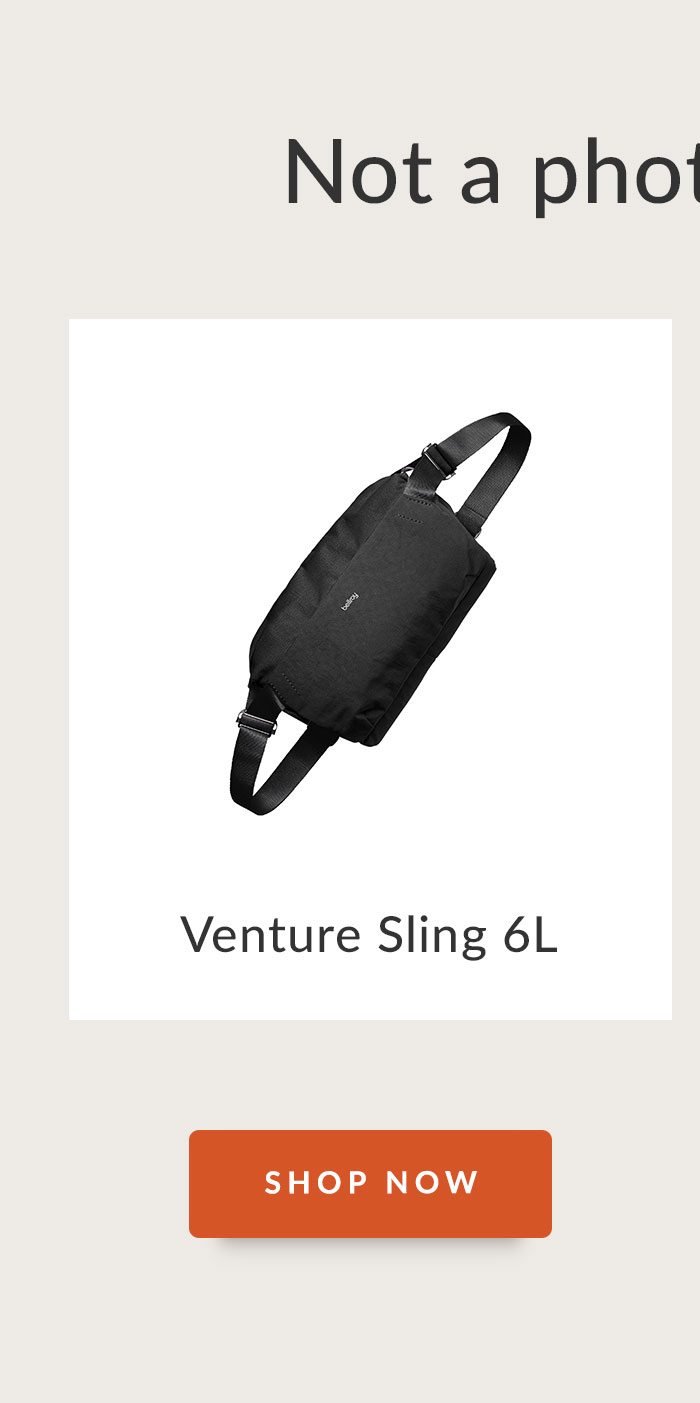 Venture Sling 6L, CTA: Shop now