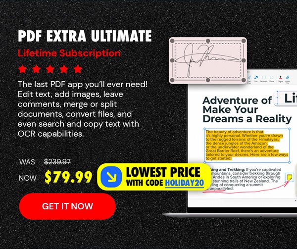 PDF Extra Ultimate: Lifetime Subscription