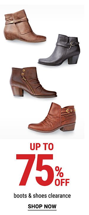 Up to 75% off boots & shoes clearance. Shop Now.