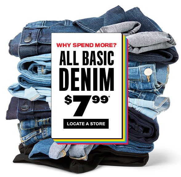 All Basic Denim $7.99