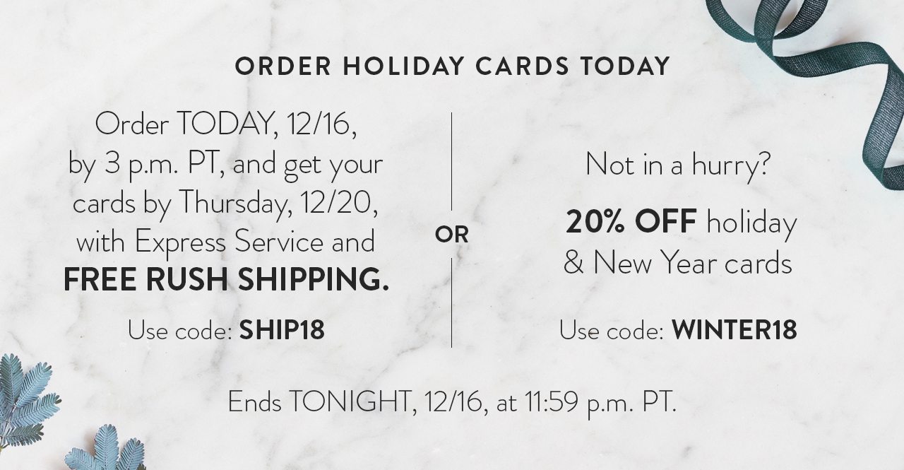 Order Holiday Cards Today