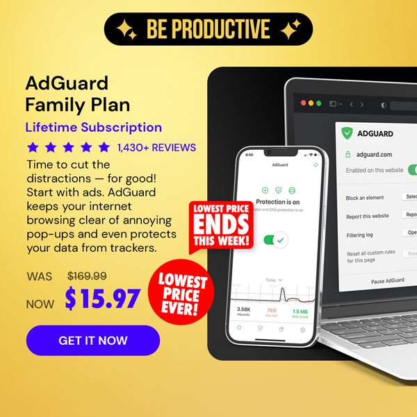 AdGuard Family Plan: Lifetime Subscription