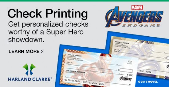 Check Printing. Get personalized checks worthy of a Super Hero showdown. Learn More.