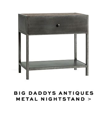BIG DADDYS ANTIQUES METAL NIGHTSTAND >