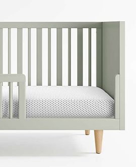 Finn Sage Green Wood Convertible Crib