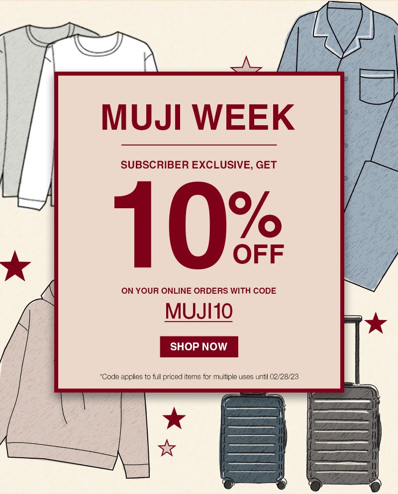 Shop Online for MUJI Week
