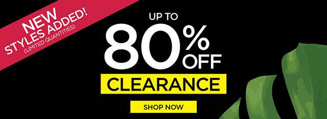 Up to 80% Off Clearance