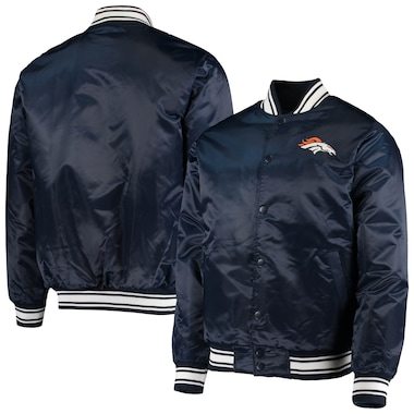  Starter Navy Locker Room Satin Varsity F...