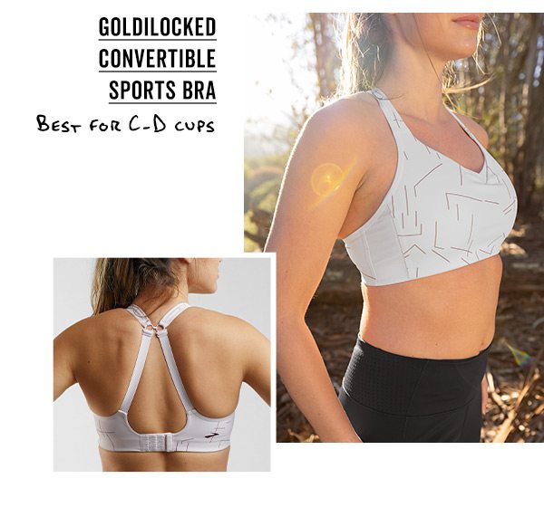 Goldilocked Convertible Sports Bra | Best for C-D Cups >