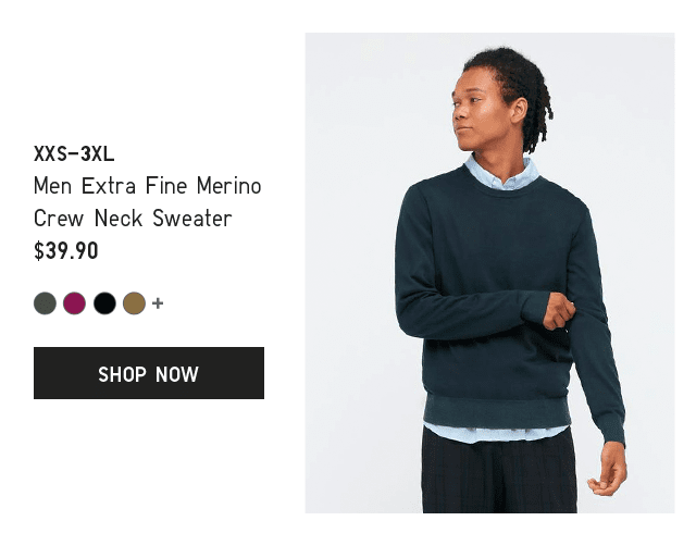 PDP2 - MEN EXTRA FINE MERINO CREW NECK SWEATER