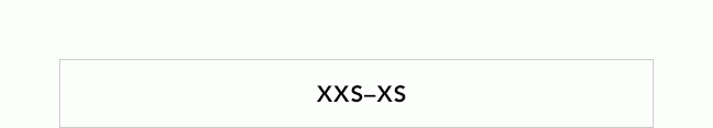 XXS - XS