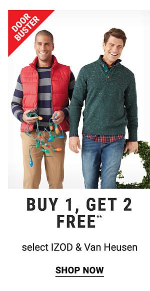 Buy 1, Get 2 Free select IZOD & Van Heusen. Shop now. 