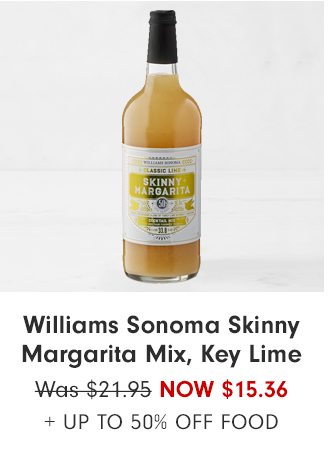 Williams Sonoma Skinny Margarita Mix, Key Lime - Now $15.36 + Up to 50% OFF FOOD