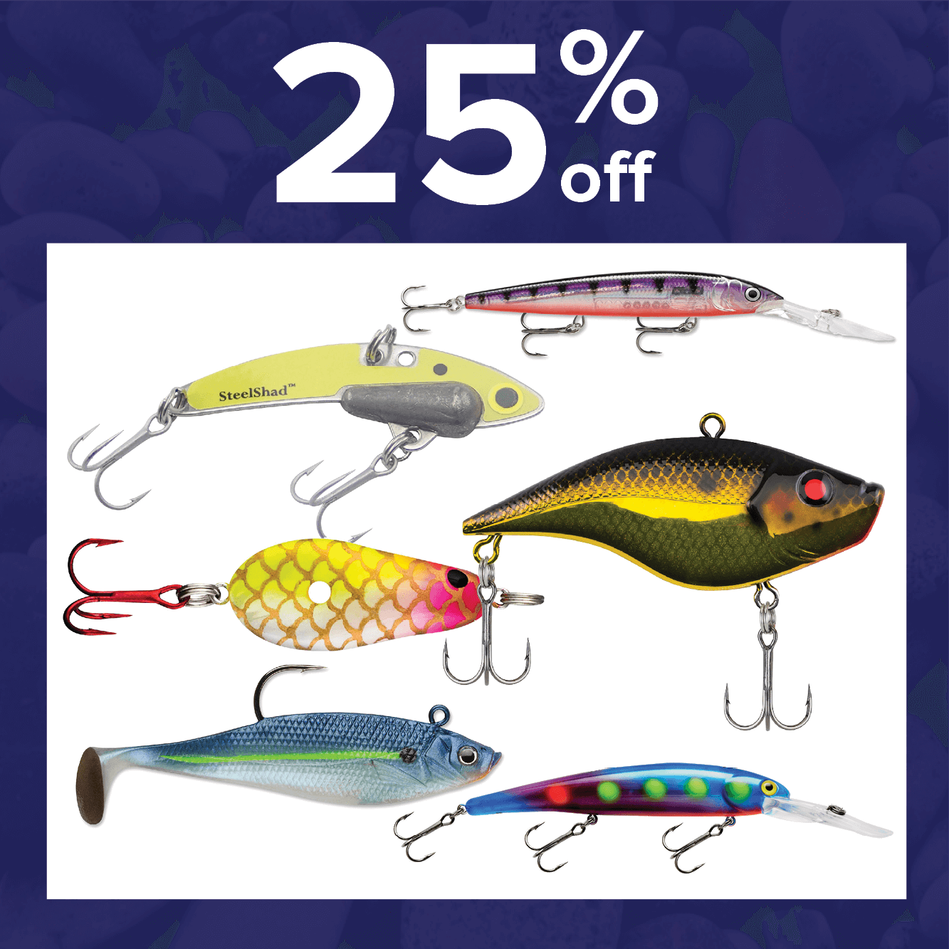 25% off Lures & Bait