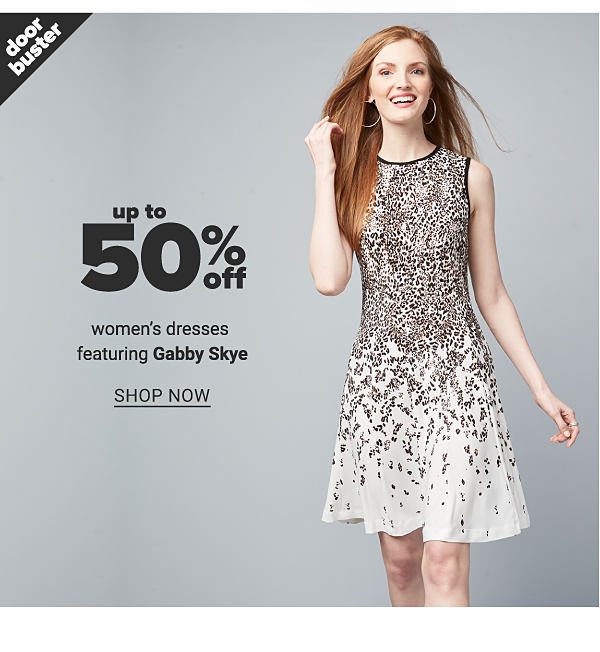 up to 50% off women's dresses featuring Gabby Skye - Shop Now