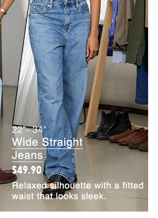 PDP4 - WOMEN WIDE STRAIGHT JEANS