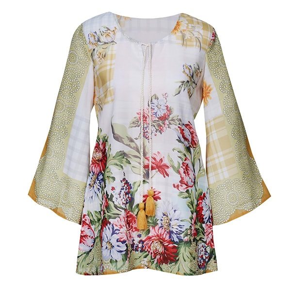 Floral And Tassels Tunic