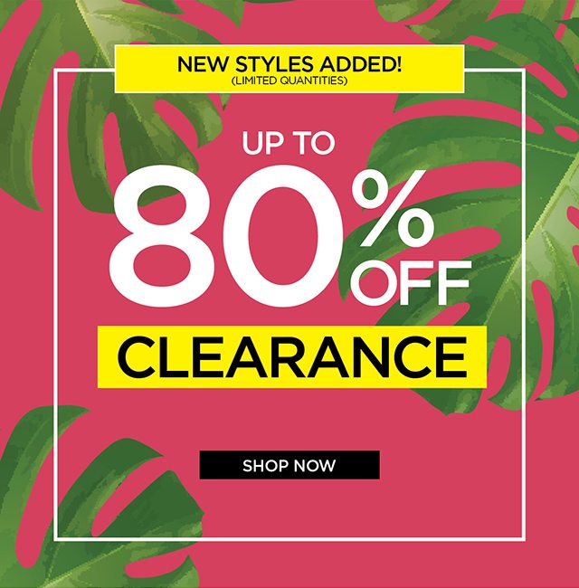 Up to 80% Off Clearance