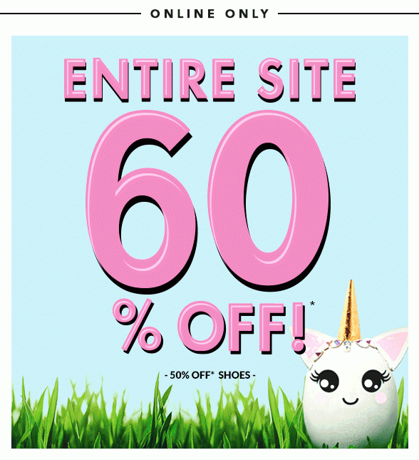 60% Off the Entire Site