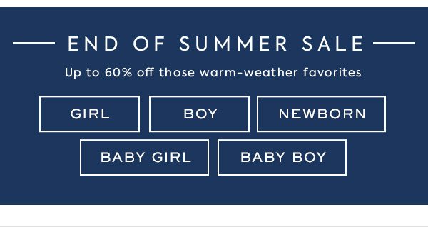 End of Summer Sale
