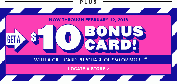 Post-Holiday Bonus Event Gift Card 