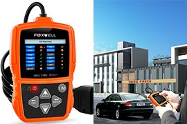Foxwell OBD II Automotive Diagnostic Scan Tool w/ Built-in Speaker, 2.4 Color LCD
